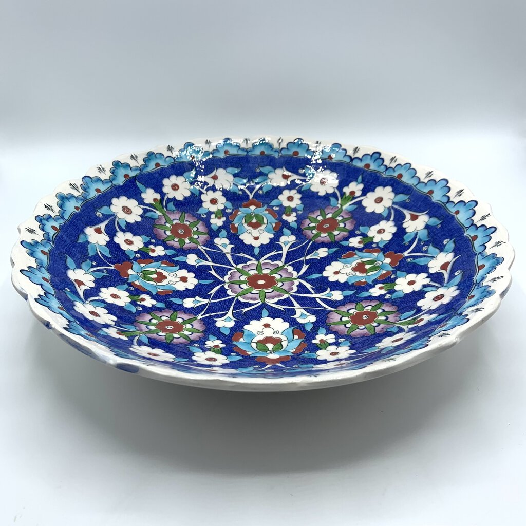 SELAM CINI Hand Painted Turkish 12.5” Bowl /hgo