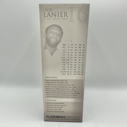 Detroit Pistons Bob Lanier Flashback Fridays Ltd Edition Figurine w/Box /cb