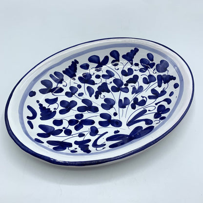 Sambuco Mario Deruta Italia Blue and White Majolica Platter /hgo