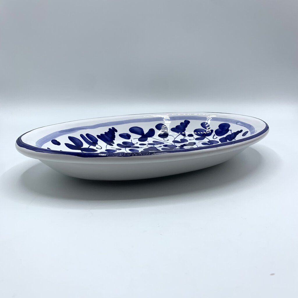 Sambuco Mario Deruta Italia Blue and White Majolica Platter /hgo