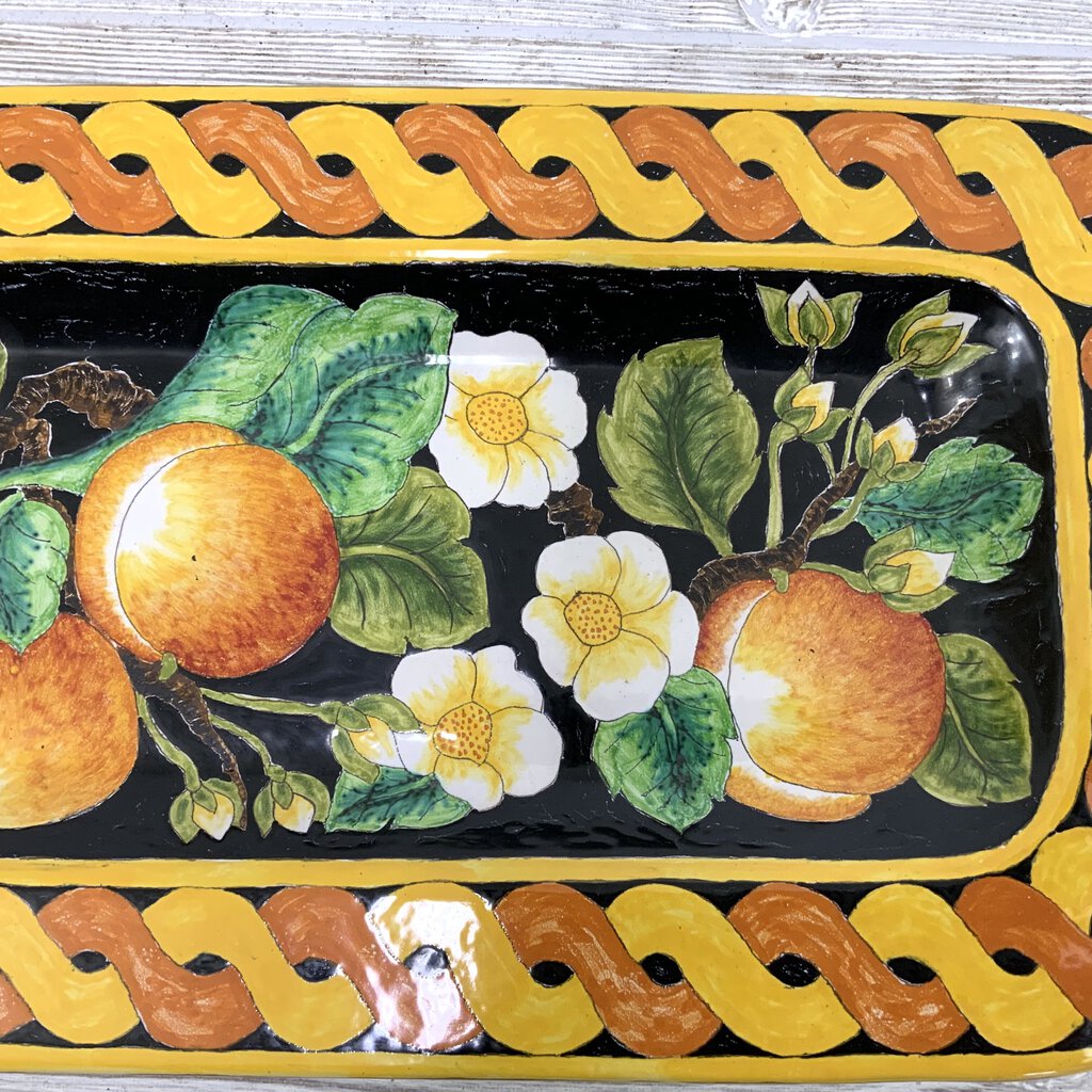 Vintage Hand-Painted “Dipinto A Mano” Console Tray/ah