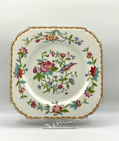 Pembroke Square Luncheon Plate (gold trim) by John Aynsley /ah