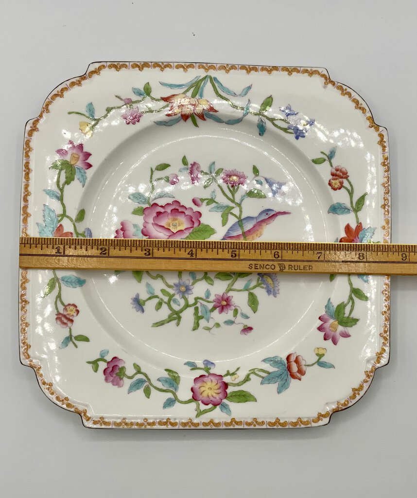 Pembroke Square Luncheon Plate (gold trim) by John Aynsley /ah
