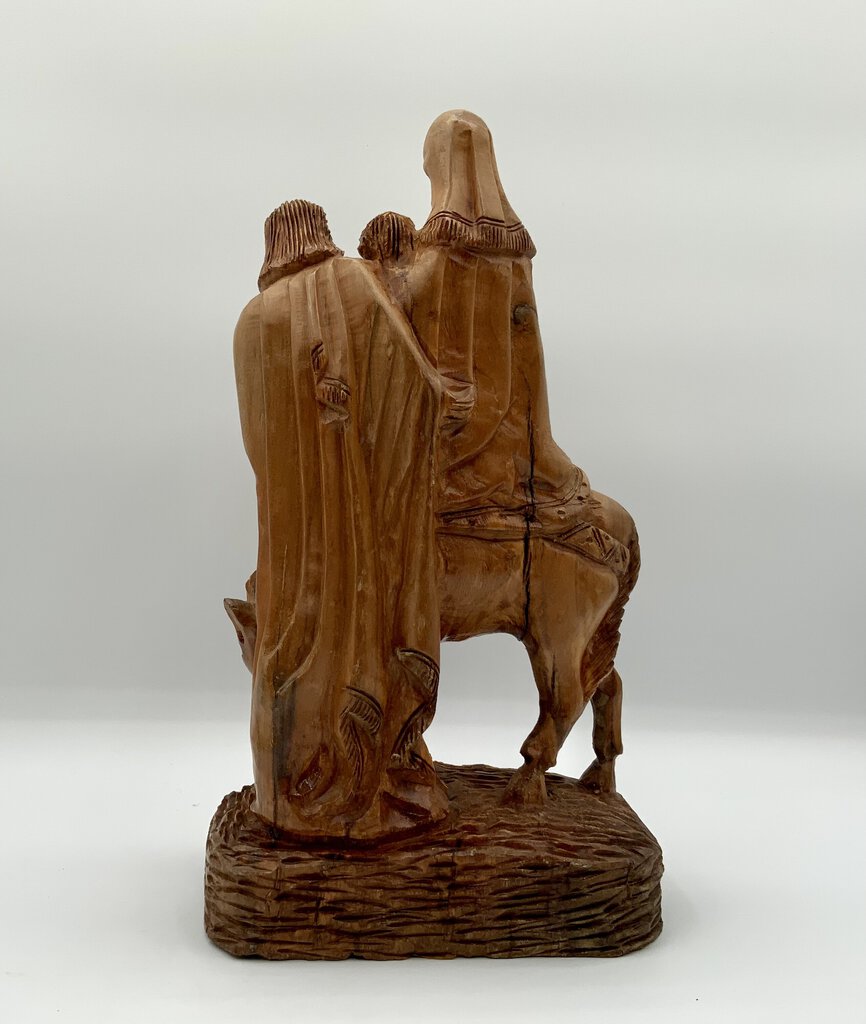 Hand Carved Olive Tree Wood The Holy Family /ah