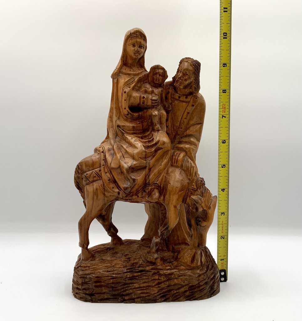 Hand Carved Olive Tree Wood The Holy Family /ah