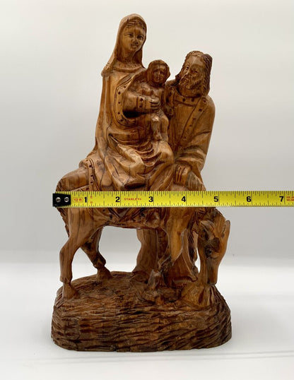 Hand Carved Olive Tree Wood The Holy Family /ah