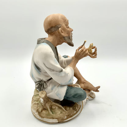 Pair of Vintage Hand Painted Napco Porcelain Asian Figurines C-4923 /ah