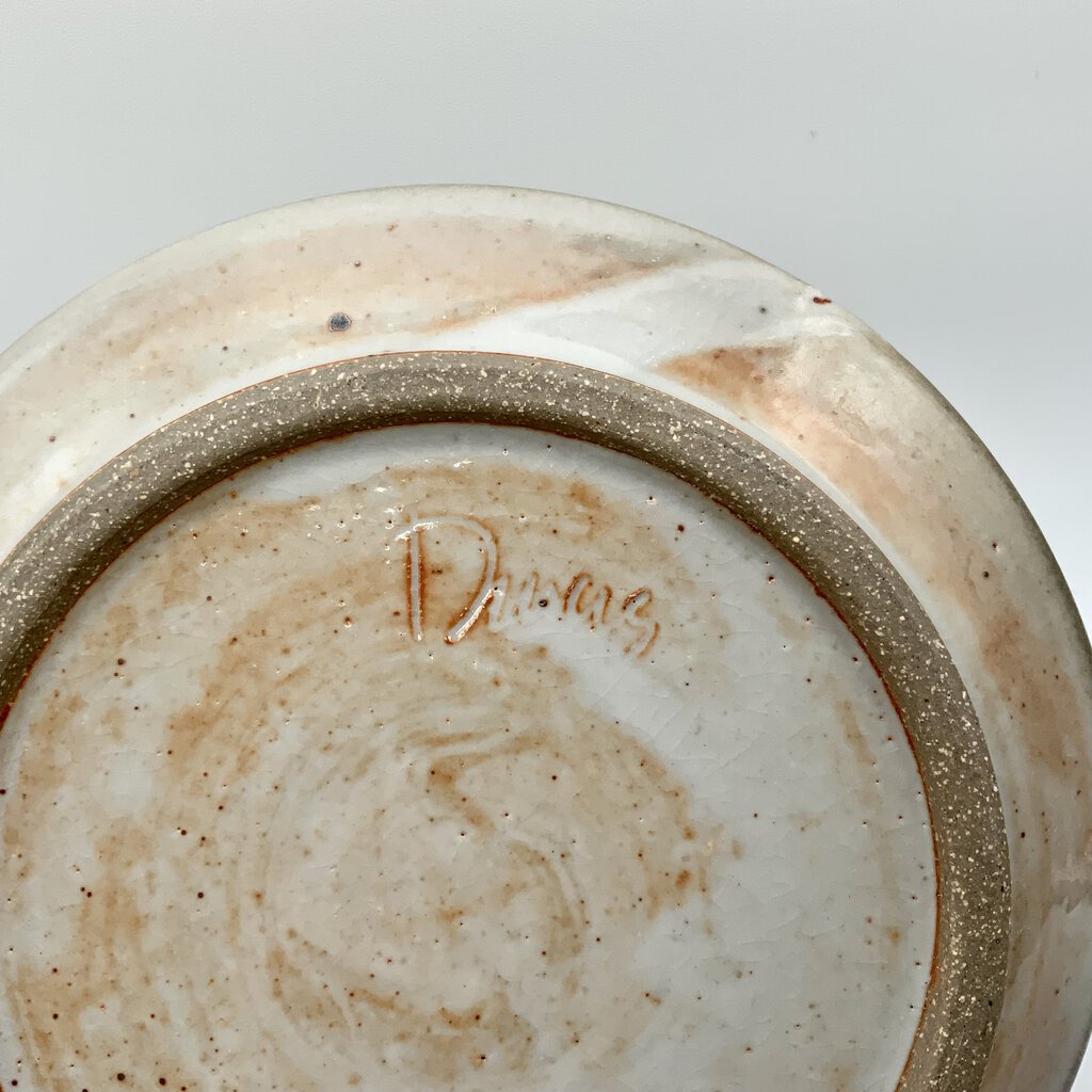 MCM Studio Art Ceramic Pottery Plate Signed /ah
