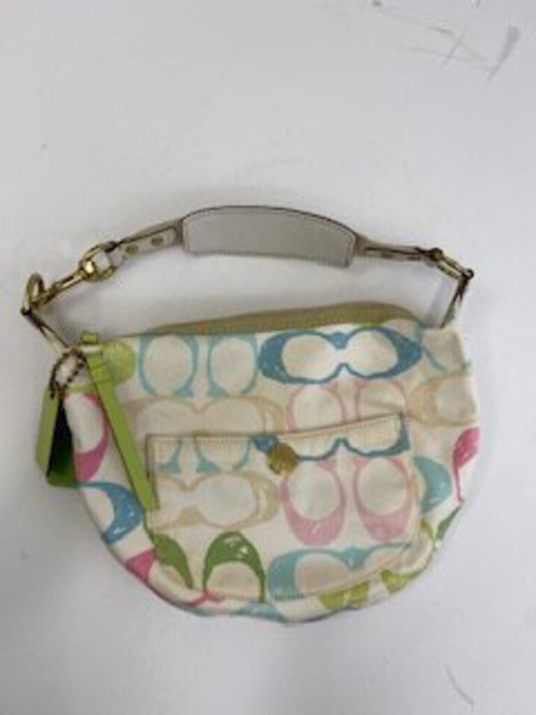 Coach Hobo Multi-Colored C Scribble Handbag outlets w Silver Hardware