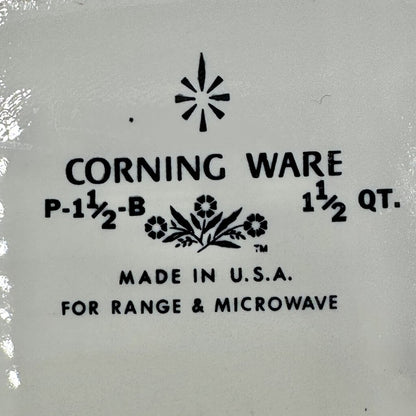 Vintage Corning Ware Harvest Gold 1 1/2 Qt. Casserole Dish P-1 1/2-B USA /cb