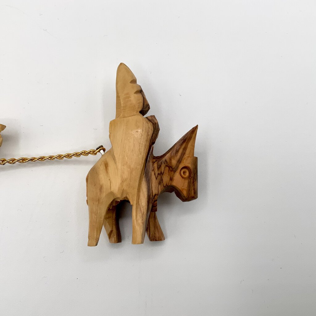 Carved Camel Caravan Olive Wood Bethlehem Holy Land /ah