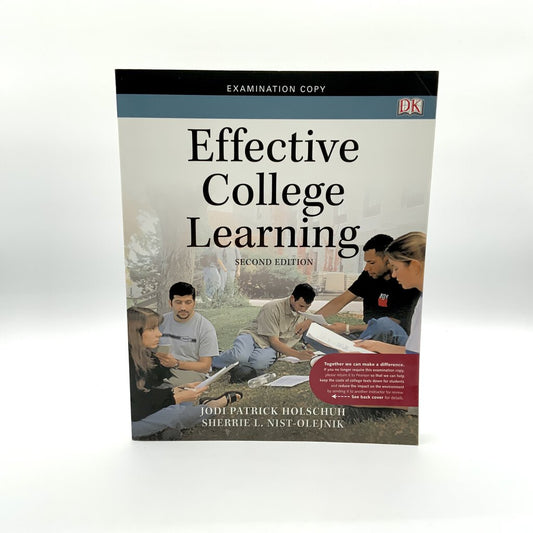 Effective College Learning Second Edition Holschuh 2011 /ah