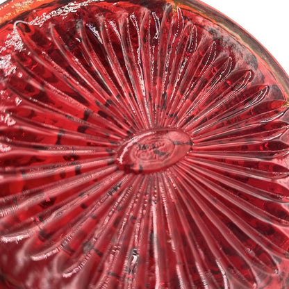 VIntage FENTON Ruby Red Glass Candy Dish /hge