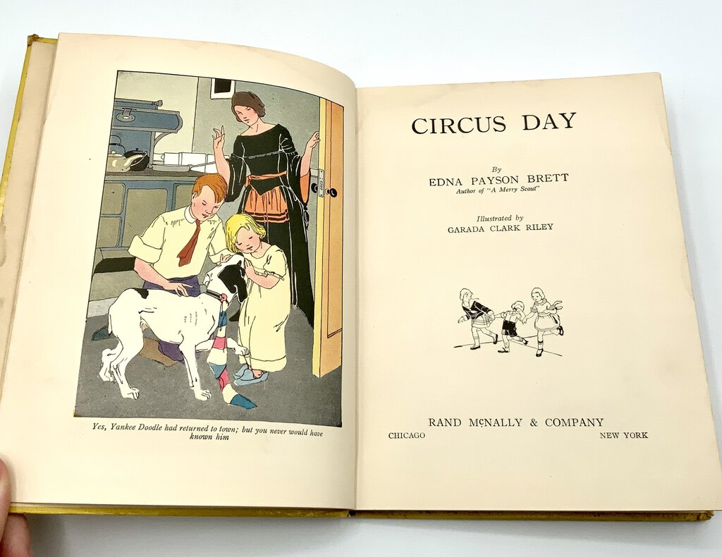 Circus Day by Edna Payson Brett 1922 Vintage Children’s Book /ah