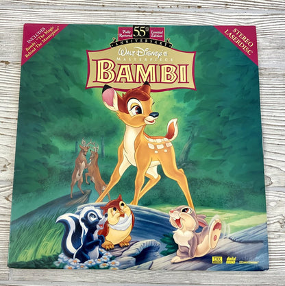 Walt Disney’s Masterpiece Bambi 55th Anniversary Limited Edition Laserdisc /ah