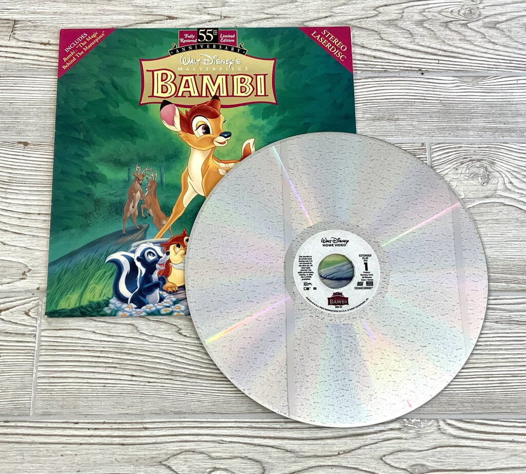 Walt Disney’s Masterpiece Bambi 55th Anniversary Limited Edition Laserdisc /ah