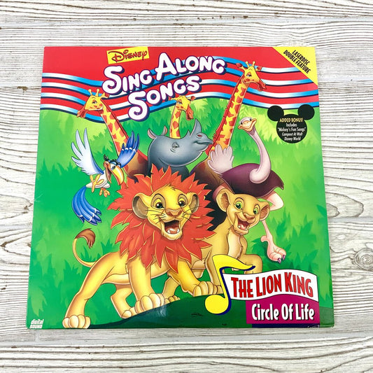 Ah/ Disney Sing Along Songs The Lion King Circle of Life Laserdisc