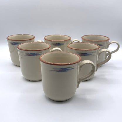 hgb/Noritake Stoneware “Raindance” Mugs Set of 6