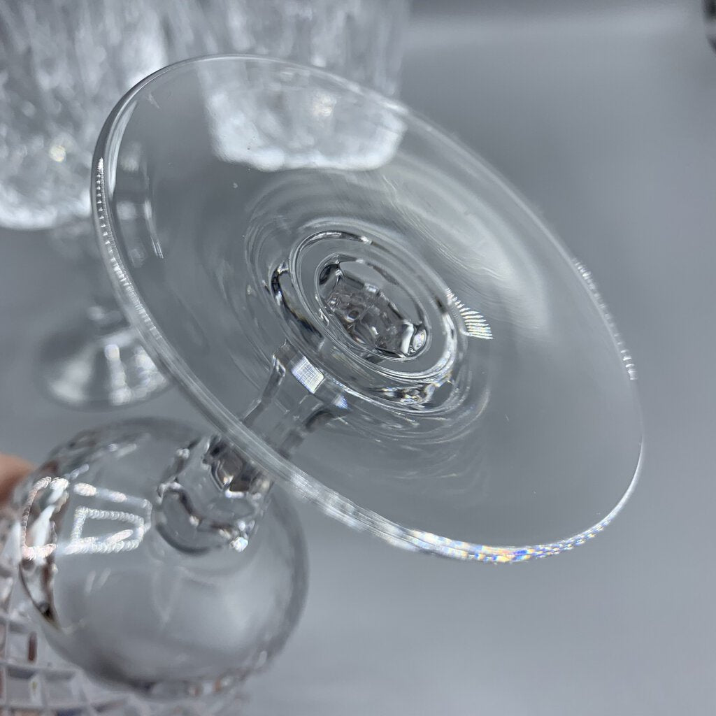 Vintage KANNEY Princess Grace Water/Wine Goblets Set of 5, Made in France /hge