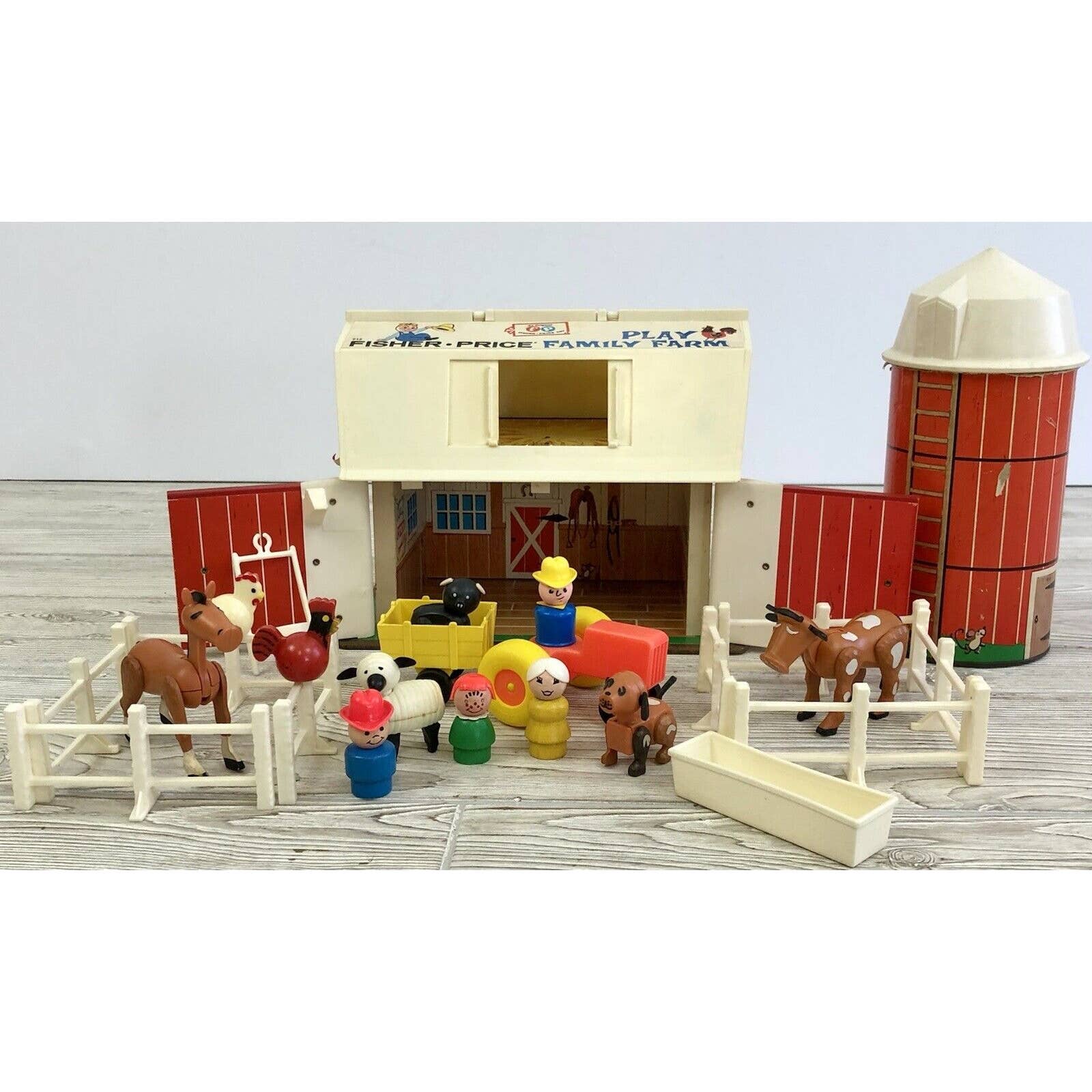 Fisher Price Little People Play Family Farm sale Complete Vintage 1967